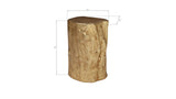 Log Stool, Gold Leaf, SM