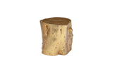 Log Stool, Gold Leaf, LG