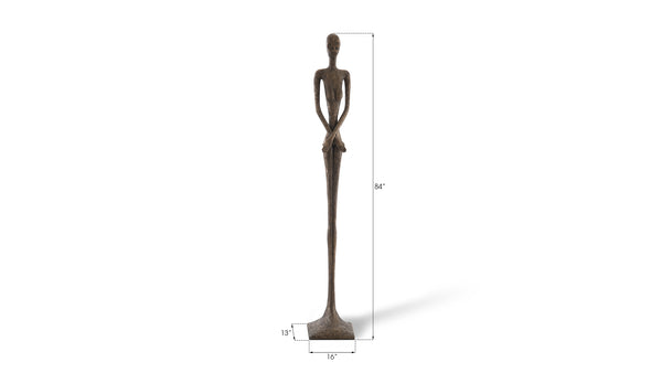 Lottie Sculpture, Bronze Finish, Resin