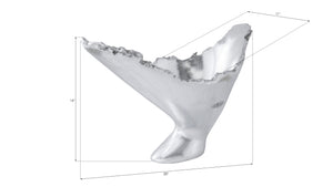 Burled Vase, Silver Leaf