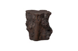 Log Side Table, Bronze