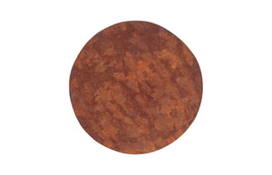 Cast Oil Drum Wall Discs, Resin, Rust Finish, Set of 4