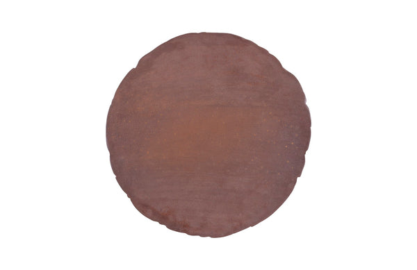 Cast Oil Drum Wall Discs, Resin, Rust Finish, Set of 4