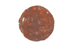 Cast Oil Drum Wall Discs, Resin, Rust Finish, Set of 4