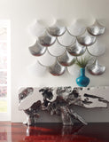 Freeform Console Table, Silver Leaf, LG