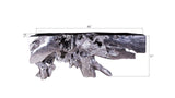 Freeform Console Table, Silver Leaf, LG