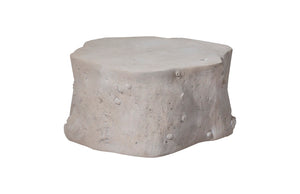 Log Coffee Table, Roman Stone