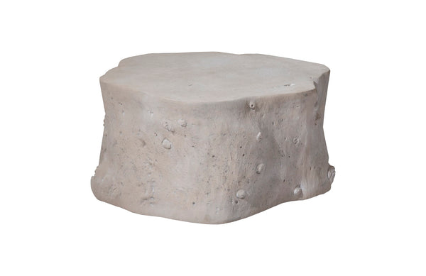 Log Coffee Table, Roman Stone