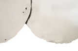 Cast Oil Drum Wall Discs, Silver Leaf, Set of 4