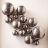 Ball on the Wall, Large, Polished Aluminum Finish