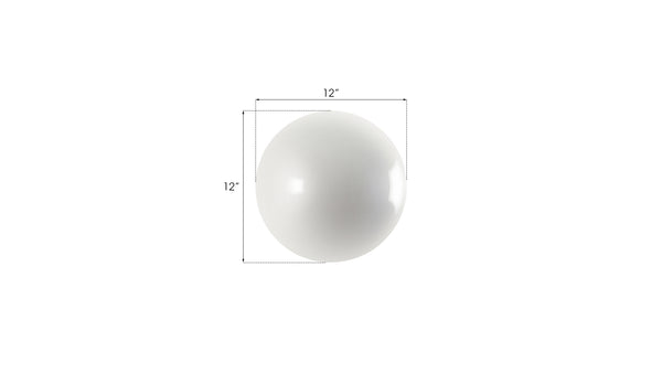 Ball on the Wall, Small, Pearl White