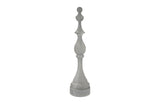 Check Mate Sculpture Gray Finish