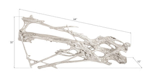 Root Wall Art, Large, Silver Leaf