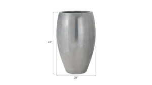 Classic Planter, Polished Aluminum, LG