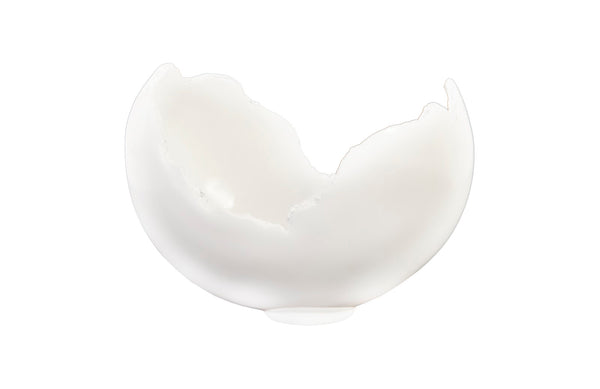 Burled Bowl, Glossy White