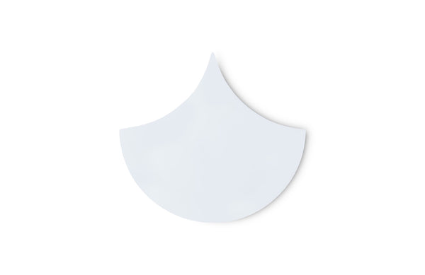 Scales Wall Tiles, Glossy White, Set of 3
