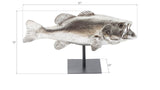 Large Mouth Bass Fish, with Stand