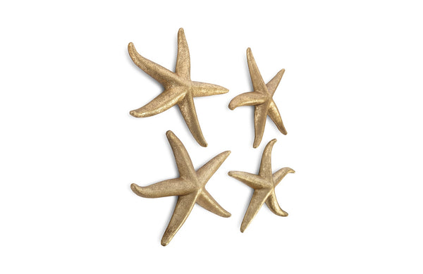 Starfish, Gold Leaf, Set of 4, MD