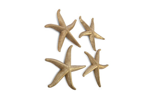 Starfish, Gold Leaf, Set of 4, LG