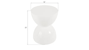 Totem Stool, White Gel Coat, LG