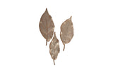 Elm Leaf Wall Tiles, Set of 3, Rust