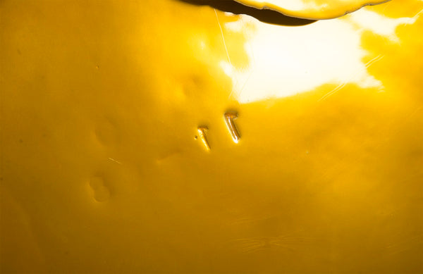 Cast Oil Drum Wall Discs, Liquid Gold, Set of 4