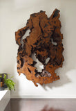 Burled Root Wall Art, Large, Faux Bois Finish