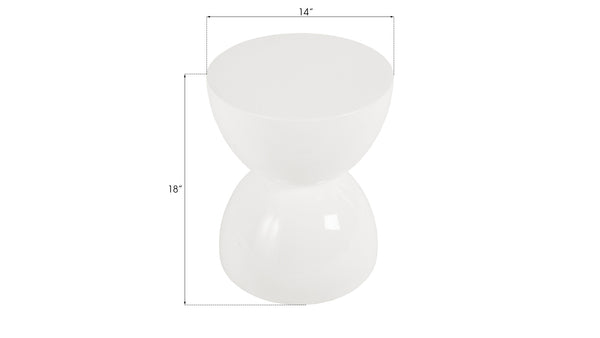 Totem Stool, White Gel Coat, SM