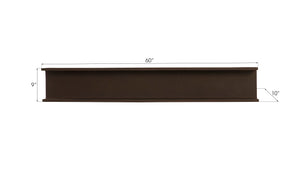 I-Beam Wall Shelf, Rust