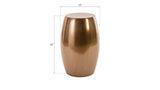 Vex Side Table, Polished Bronze