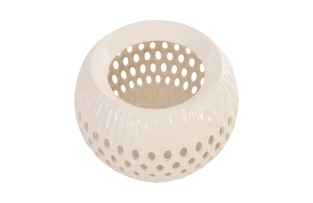 Breathe Planter, Gel Coat White