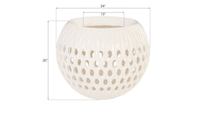 Breathe Planter, Gel Coat White