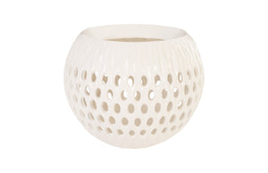 Breathe Planter, Gel Coat White