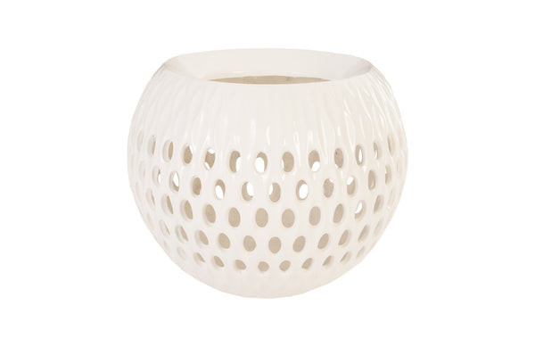 Breathe Planter, Gel Coat White