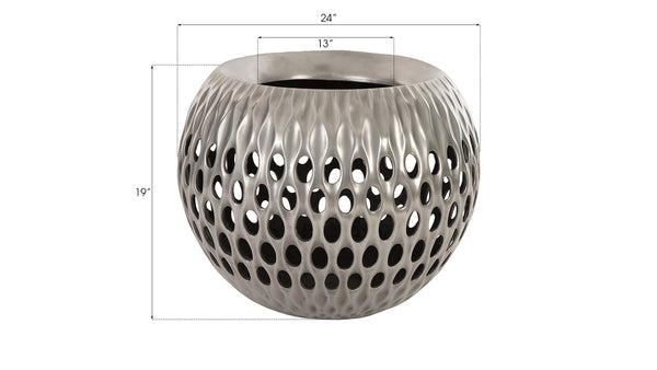 Breathe Planter, Aluminum