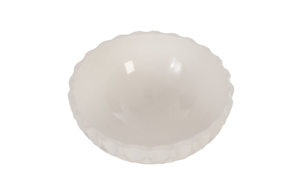 Coral Bowl, Gel Coat White