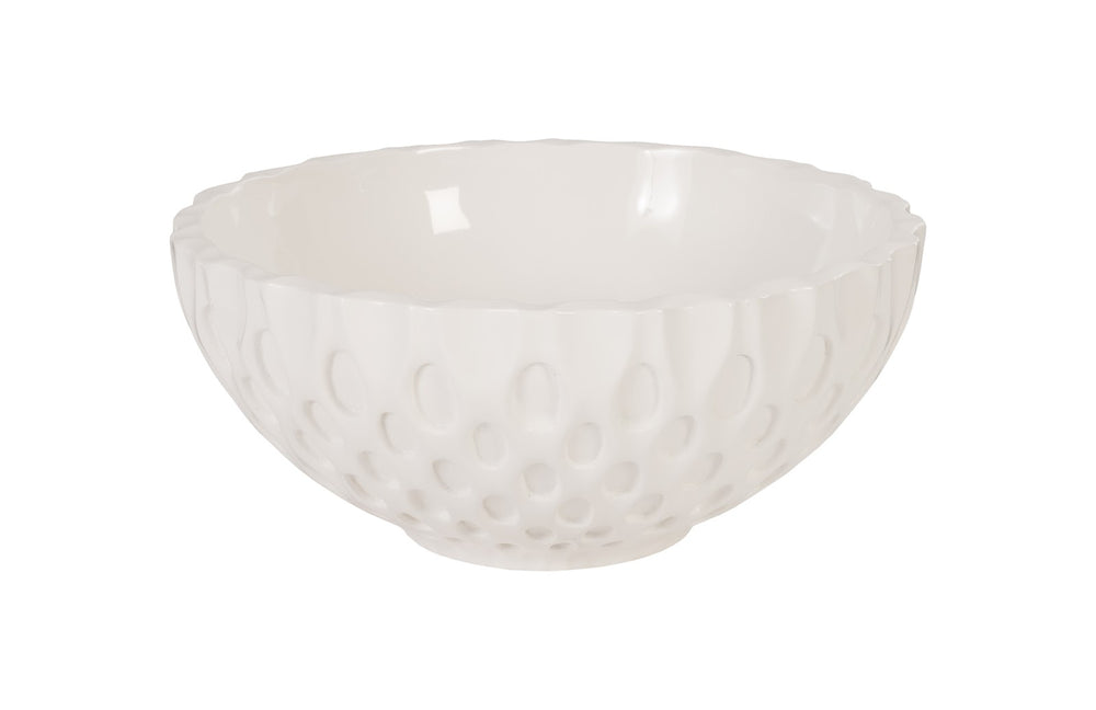 Coral Bowl, Gel Coat White