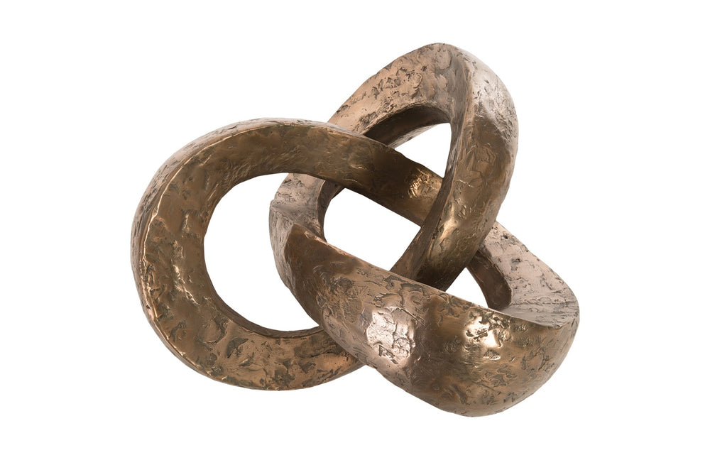 Trifoil Coffee Table, Bronze w/ Glass