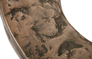 Trifoil Coffee Table, Bronze w/ Glass