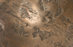 Trifoil Coffee Table, Bronze w/ Glass