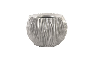 Alon Planter, Polished Aluminum