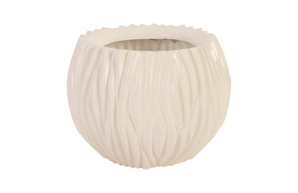 Alon Planter, Gel Coat White