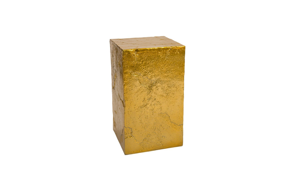 Slate Pedestal, Medium, Liquid Gold