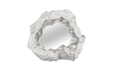 Rock Pond Mirror, Silver Leaf