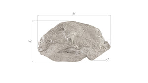 Boulder Wall Art, Silver Leaf