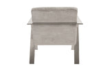 Allure Club Chair, Diva Gray , Stainless Steel Frame
