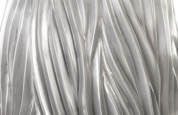 Alon Planter, Polished Aluminium