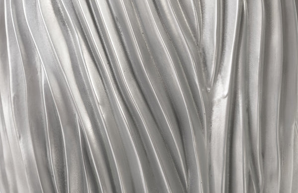 Alon Planter, Polished Aluminium