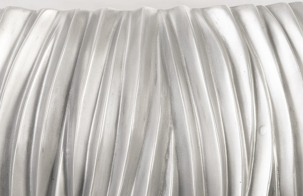 Alon Planter, Polished Aluminium