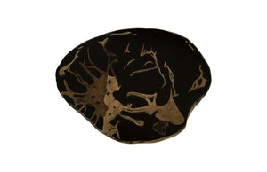 Cast Petrified Wood Stool, Resin